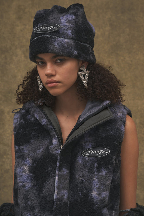 TIE-DYE BOA  HAT -PURPLE MIX-
